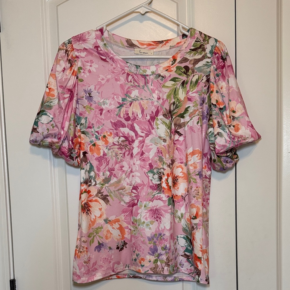 Women’s Puff Sleeve Floral Top